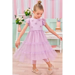 Vestido Princess Lilás Infantil - Les Petit