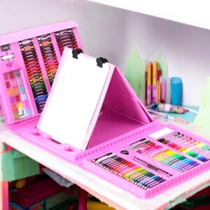 Maleta de pintura 208 peças para colorir Estojo para pintar