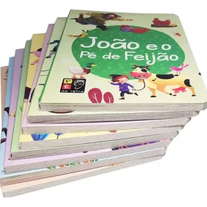 Livro Infantil Cartonado Contos De Fadas Clássicos Kit 8 Vols Biblioteca Literatura Para Crianças